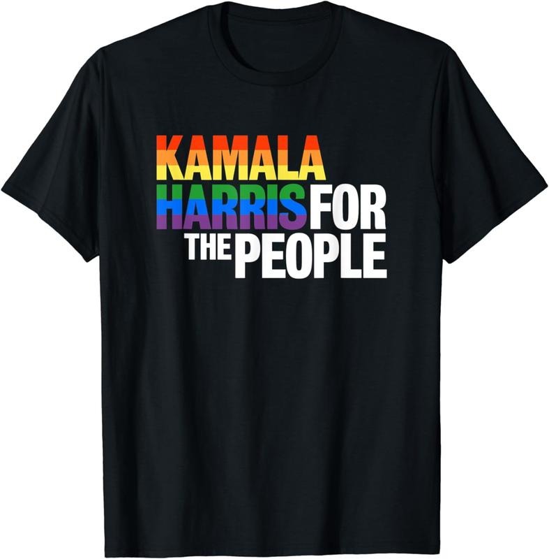 [100% Cotton]Kamala Harris For President Breathable casual T-shirt| LGBT Gay Pride Rainbow Hoodie, Sweatshirt