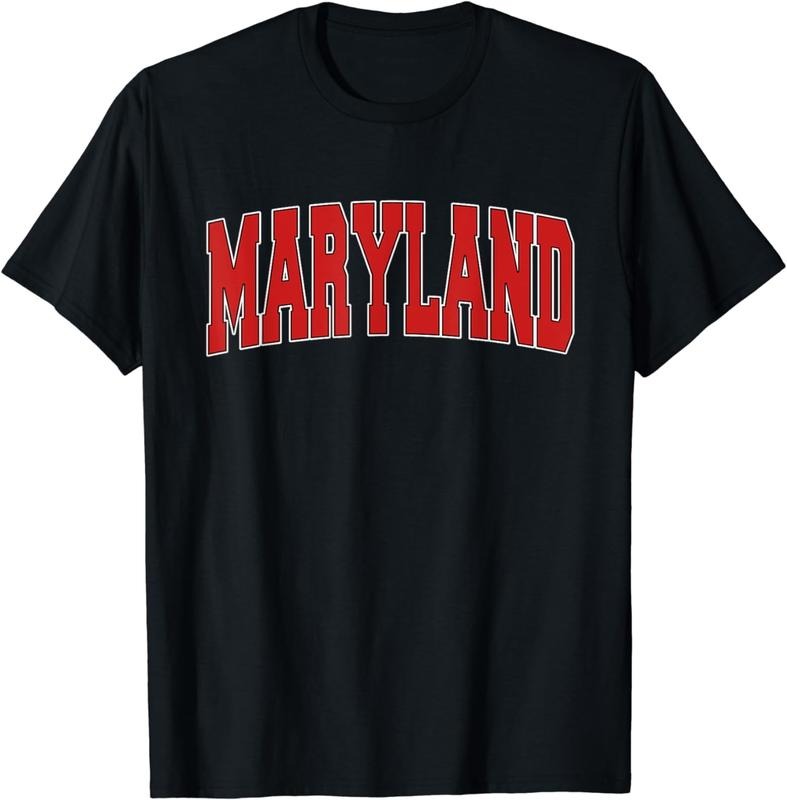 [100% Cotton]MARYLAND USA STATE MD Varsity Style Vintage Sports T-Shirt Hoodie, Sweatshirt | WearSparks.com