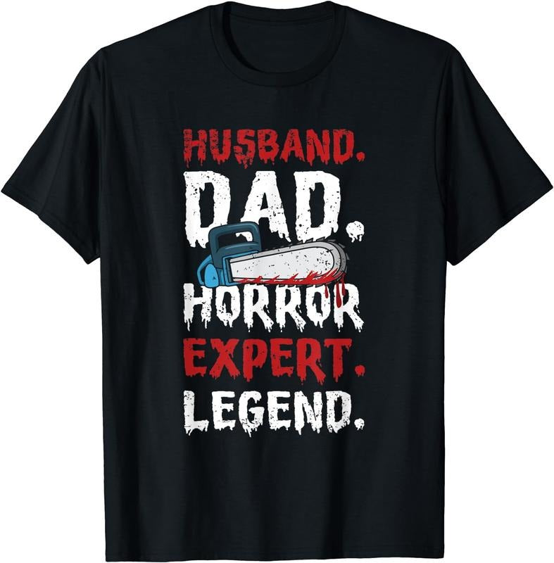 [100% Cotton]Mens Halloween Horror Movie Design for your Horror Movie Dad T-Shirt