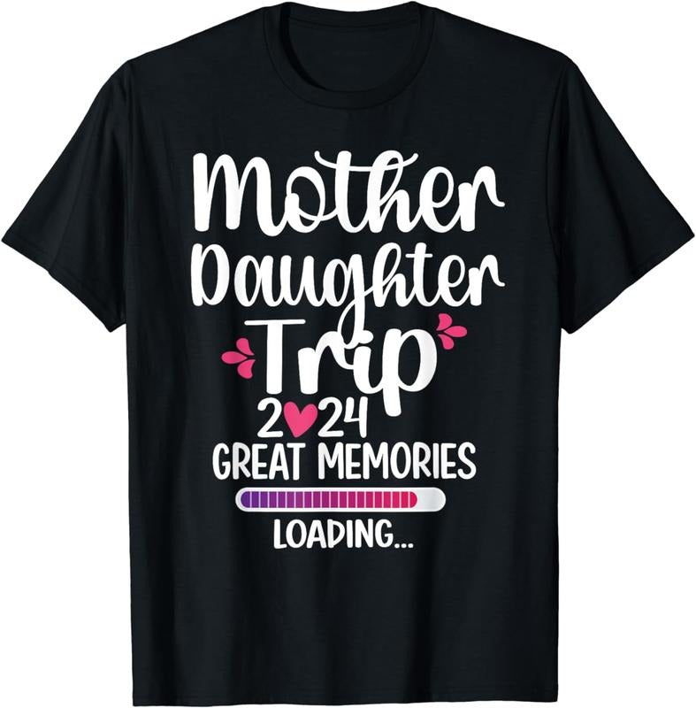 [100% Cotton]Mother Daughter Trip 2024 Great Memories Vacation Travel T-Shirt