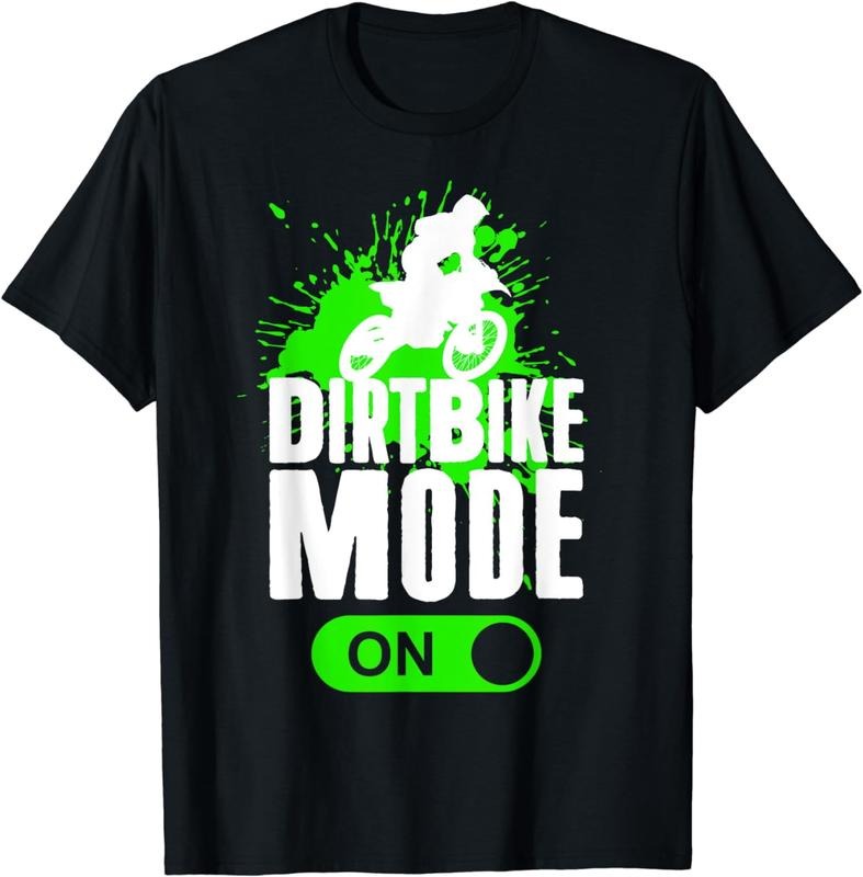 [100% Cotton]Motocross Dirt Bike Mode On Youth Supercross Racing T-Shirt