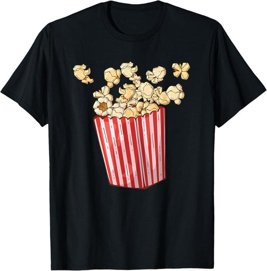 100% Cotton Movie Night Outfit for Popcorn Lovers T-Shirt