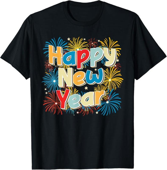 100% Cotton New Years Eve Party Christmas, Happy New Year 2025 Men Women T-Shirt