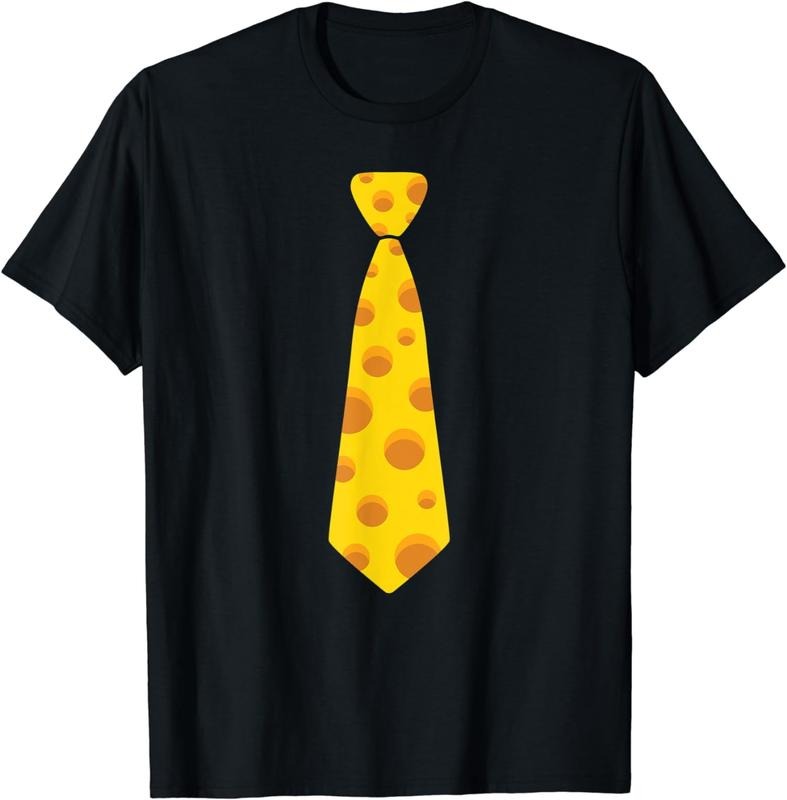 [100% Cotton]Novelty Cheese Necktie Gift for Cheese Lovers T-Shirt Hoodie, Sweatshirt | WearSparks.com