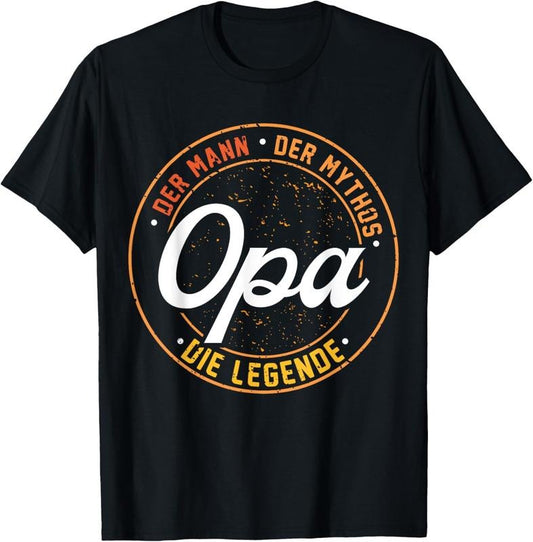 100% Cotton OPA | The Man of Myth The Legend | Funny Gift T-Shirt