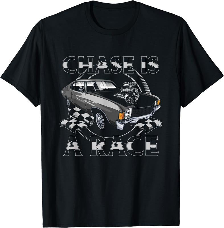 [100% Cotton]Outlaw Street Racing Chase Is A Race Drag Strip T-Shirt Black