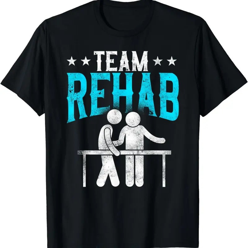 [100% Cotton]Physical Therapist Therapy Assistant Team Rehab Vintage T-Shirt