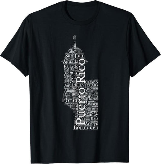 100% Cotton Puerto Rico El Morro Prideful Puerto Rican Cities and Towns T-Shirt