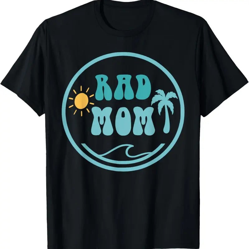 [100% Cotton]Rad Mom The Big One 1st Birthday Surf Family Matching T-Shirt