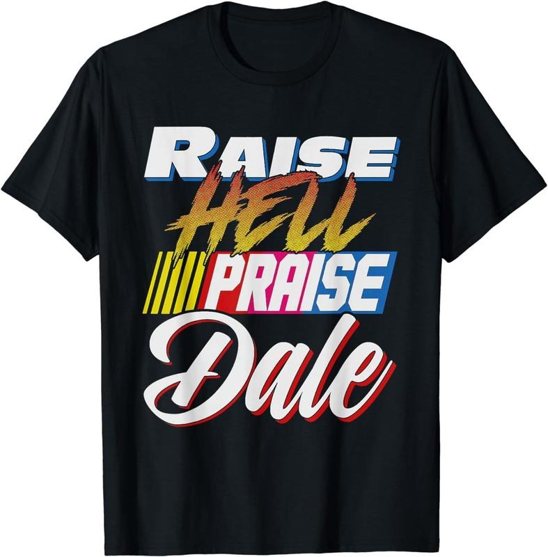 [100% Cotton]Raise Hell Praise Dale Retro Vintage T-Shirt