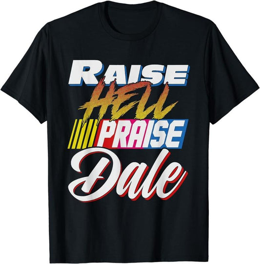[100% Cotton]Raise Hell Praise Dale Retro Vintage T-Shirt