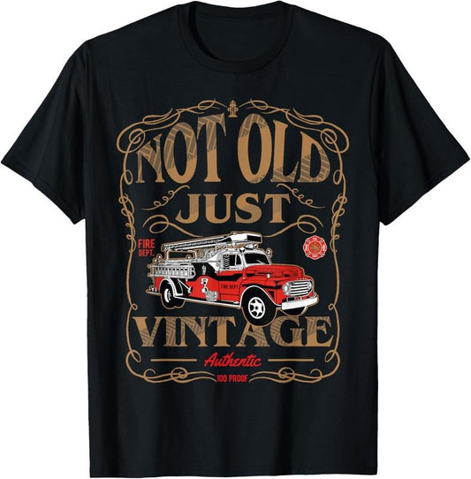 100% Cotton Retired Firefighter Shirt, Gift For Old Fireman Fire Fighter T-Shirt