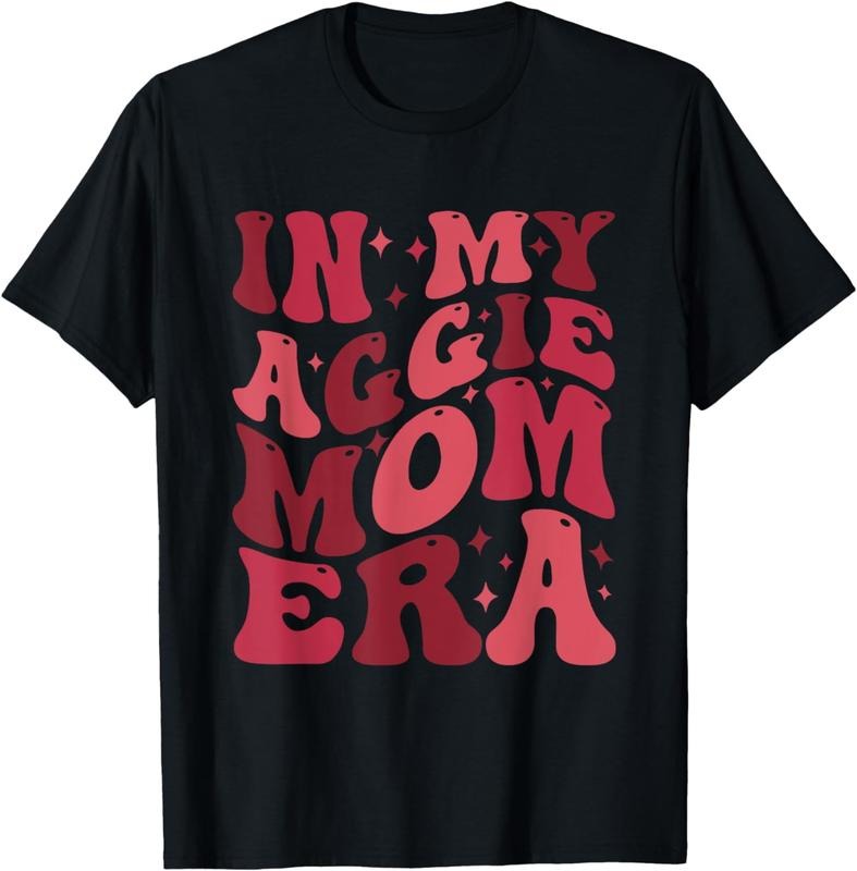 [100% Cotton]Retro In My Aggie Mom Era Mother's Day Aggie Mom Aggie Mama T-Shirt