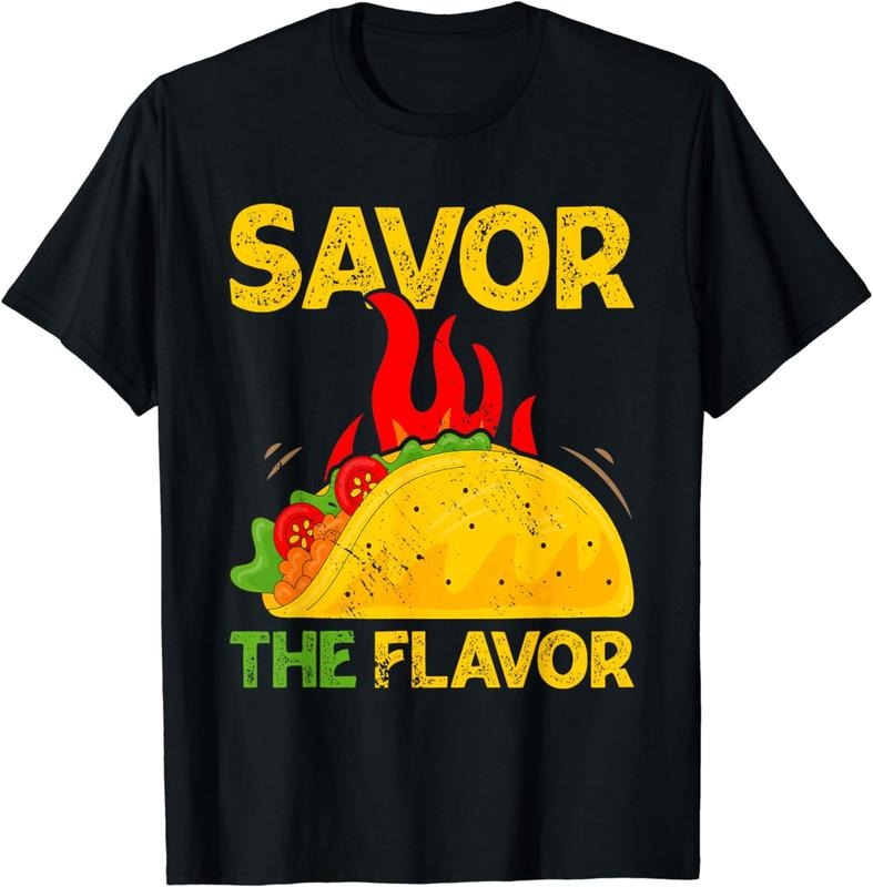[100% Cotton]Savor The Flavor I Taco T-Shirt Hoodie, Sweatshirt | WearSparks.com
