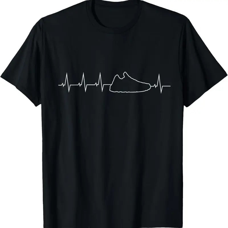 100% Cotton Sneakerhead Shirt Heartbeat, sneaker tee for kicks addicts T-Shirt