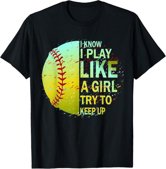 100% Cotton Softball for Girls | Softball T-Shirt
