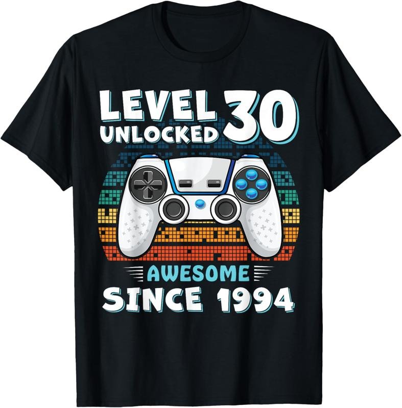 100% Cotton Turning 30 Birthday Decorations Men 30th BDay 1994 Birthday T-Shirt