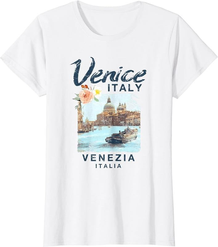 [100% Cotton]Venice Italy | Venezia Italia Vintage T Shirt