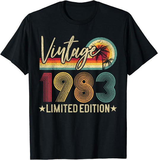 [100% Cotton]Vintage 1983 Limited Edition Men Women T-Shirt