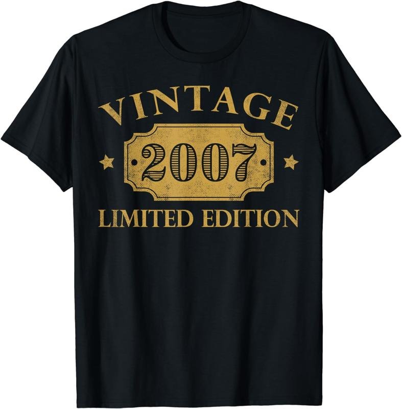 [100% Cotton]Vintage 2007 17 Year Old 17th Birthday Gift for Girls Boys T-Shirt Hoodie, Sweatshirt | WearSparks.com