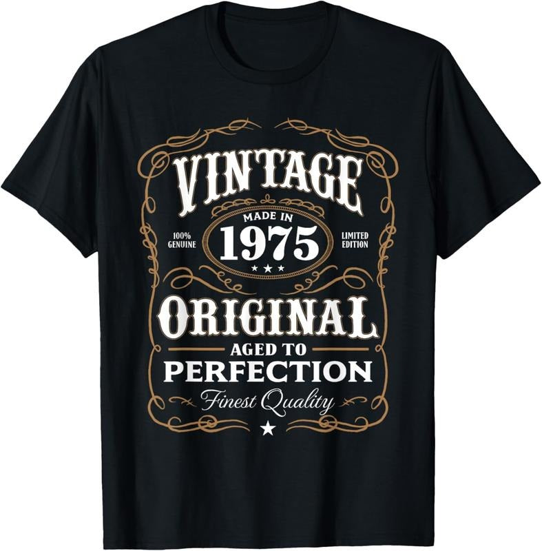 100% Cotton Vintage Made In 1975 T-Shirt 43rd Birthday Gift T-Shirt