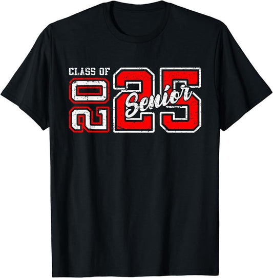 [100% Cotton]Vintage Seniors Graduation 2025 Senior 2025 Class of 2025 T-Shirt