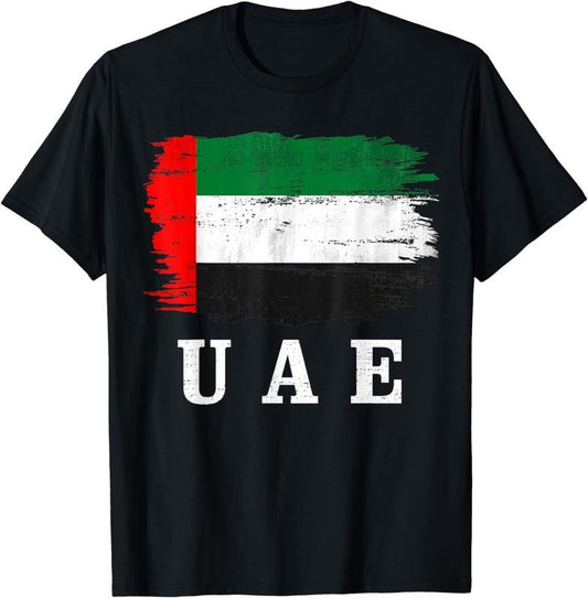 [100% Cotton]Vintage United Arab Emirates Flag For UAE Gift T-Shirt