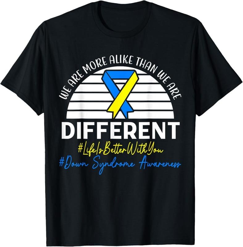 [100% Cotton]We Are More Alike Than We Are Different Down Syndrome T-Shirt Hoodie, Sweatshirt | WearSparks.com