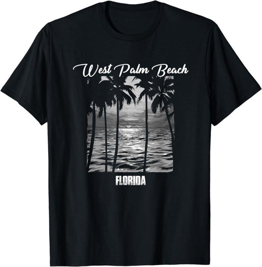 [100% Cotton]West Palm Beach Souvenir - Florida Reminder T-Shirt Hoodie, Sweatshirt | WearSparks.com