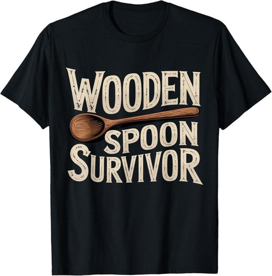 100% Cotton Wooden Spoon Survivor Champion T-Shirt