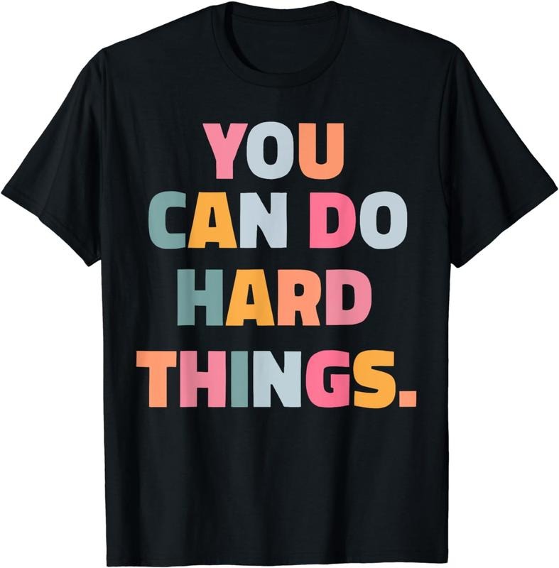 [100% Cotton]You can do hard things teacher T-Shirt