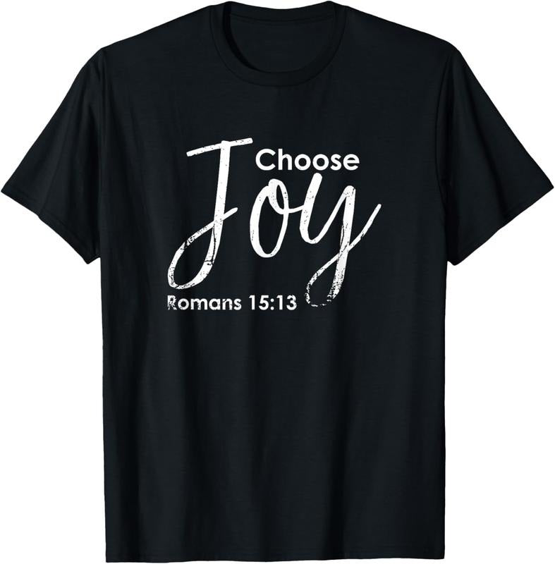 100% Cotton choose joy shirt women - christian gift T-Shirt
