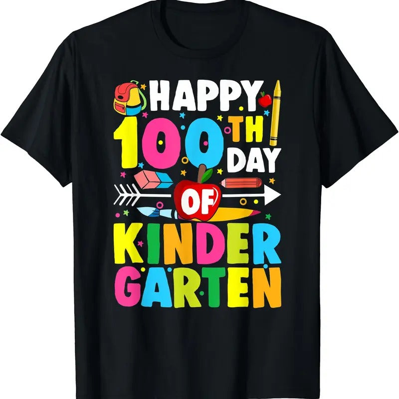 100 Days Of Kindergarten - Happy 100th Day Of School T-Shirt