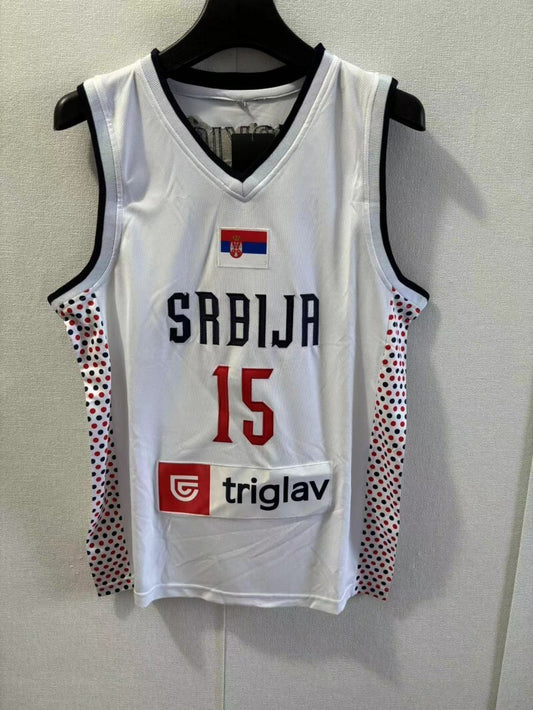 15 Nikola Jokic 2024 Team Jokic 15 White Jersey Style 2
