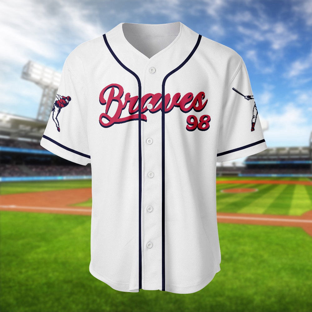 Braves 98 Baseball Jersey Morgan Wallen Shirt Country Music Tee - Aopprinter Hoodie, Sweatshirt | WearSparks.com (Image 2)