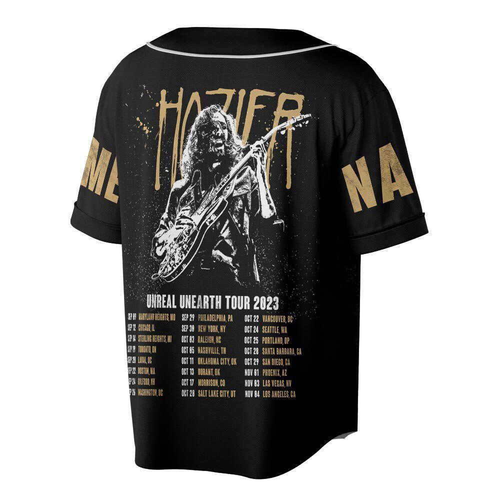 Custom Name Hozier 2023 Tour Baseball Jersey - lylyprint.com