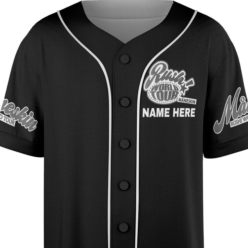 Custom Name Maneskin 2023 Tour Baseball Jersey - lylyprint.com