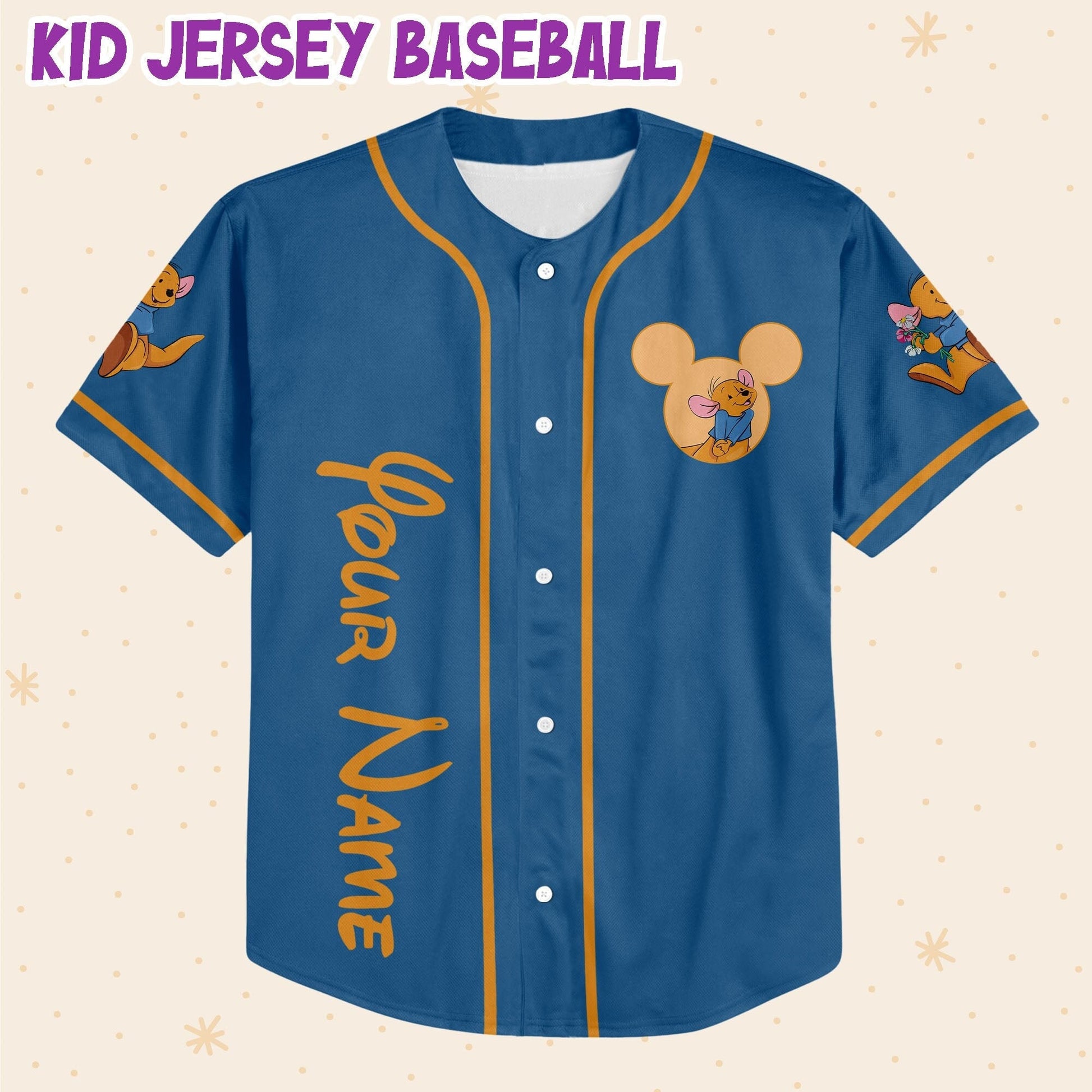 Personalized Winnie The Pooh Roo Baseball Jersey - Bafud T-Shirts, Hoodie, Sweatshirt | WearSparks.com (Image 3)