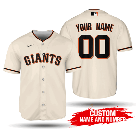 2020 MLB San Francisco Giants Custom Name Number Home Jersey - Unisex Baseball Shirt - lylyprint.com