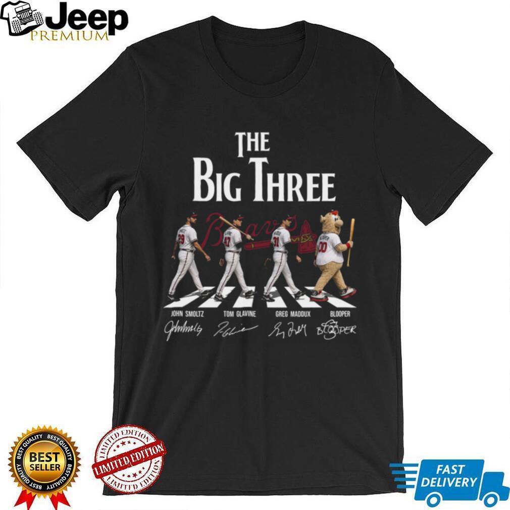 1990s Atlanta Braves The Big Three Vintage Baseball Team Men Women MLB Fans Shirt