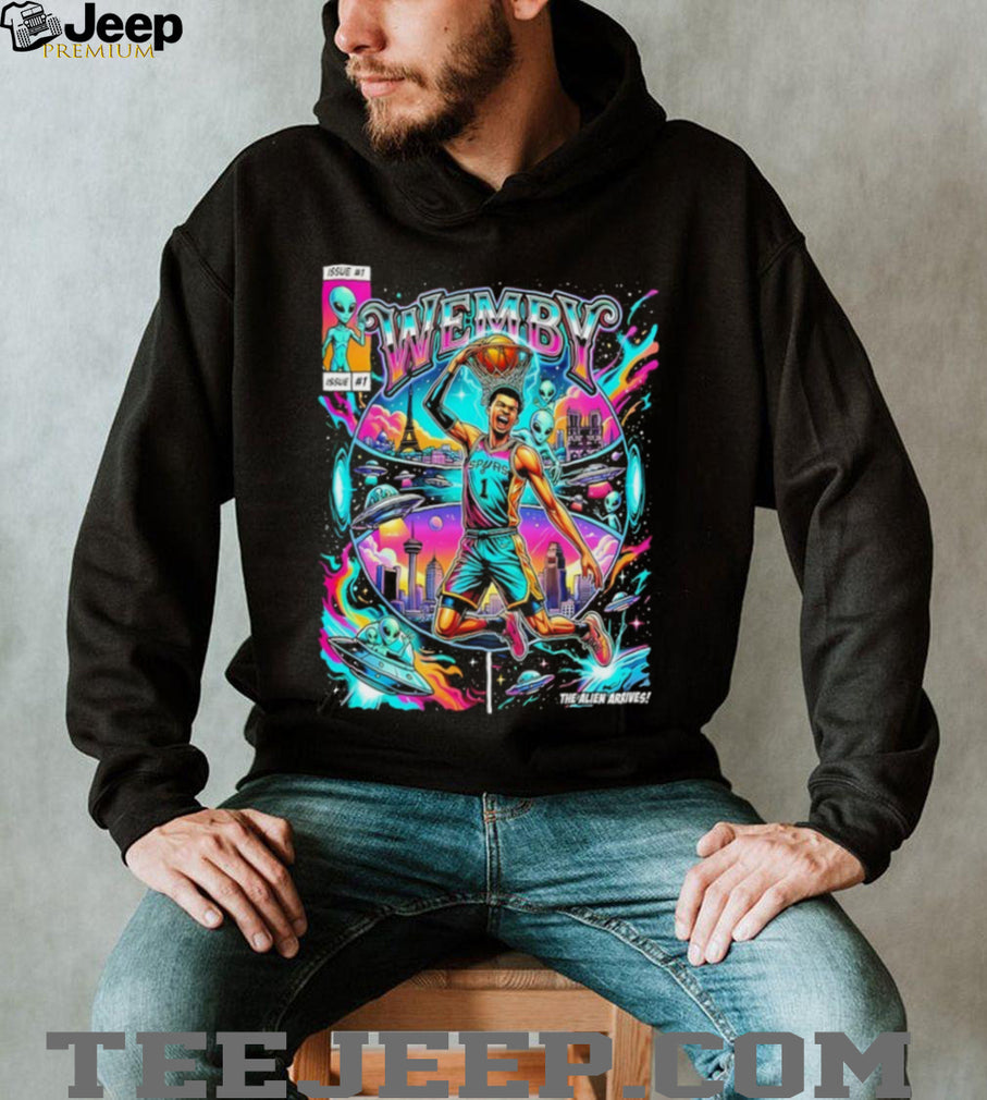 The Alien Arrives Wemby San Antonio Spurs Basketball vintage shirt