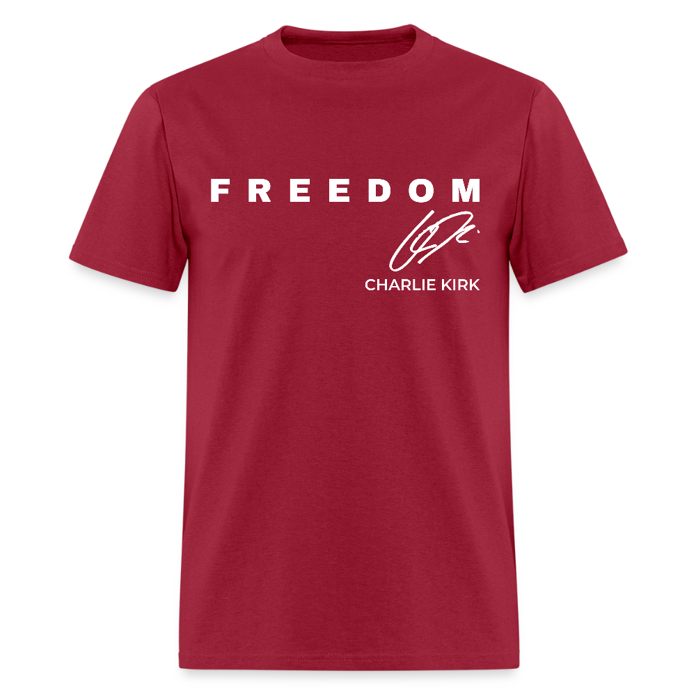Freedom Thank You Charlie Kirk Signature A True Patriot 31 T Shirt Hoodie, Sweatshirt | WearSparks.com (Image 1)