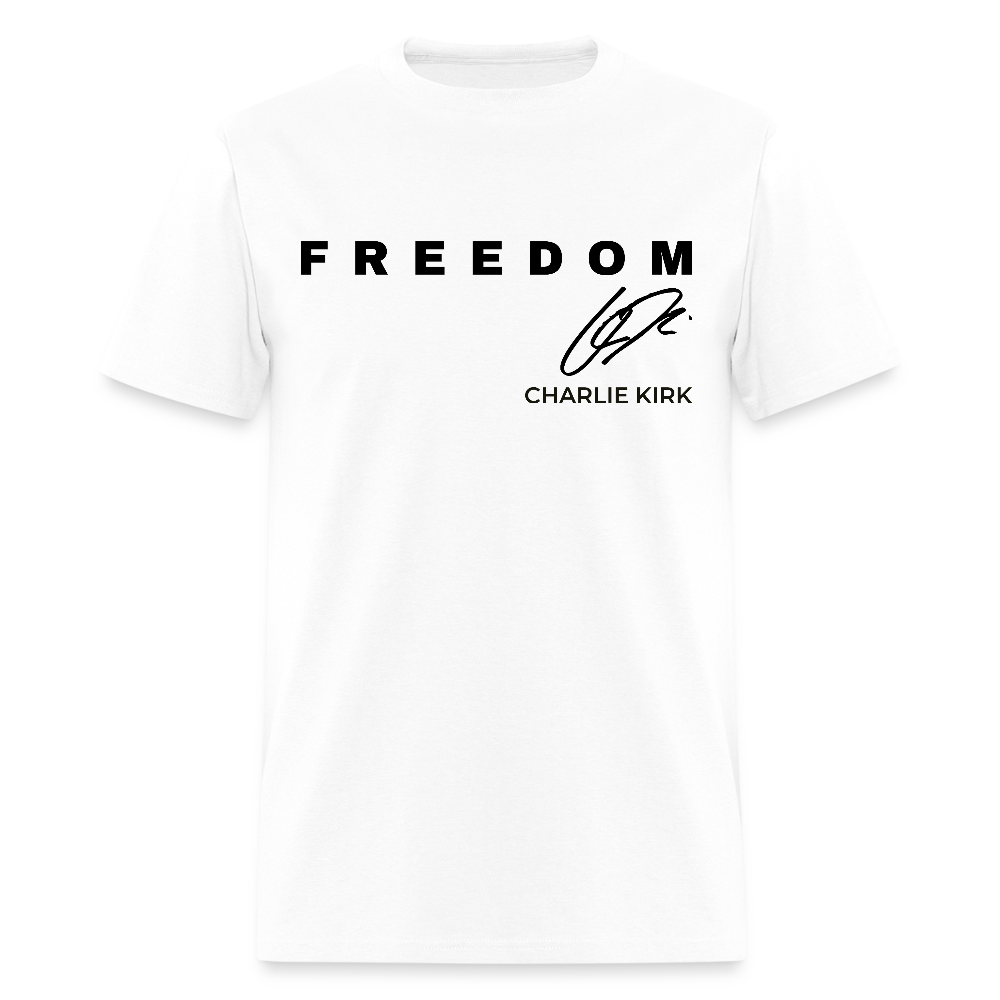 Freedom Charlie Kirk Just Because You Are Offended T Shirt Hoodie, Sweatshirt | WearSparks.com (Image 1)