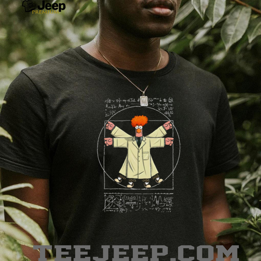 Beaker Muppets Vitruvian Man Science Math Physics Parody T Shirt