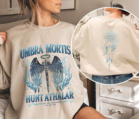 2 Slide, Crescent City Umbra Mortis Sweatshirt, Umbra Mortis Shirts, Orion Hunt Athalar T Shirt, SJM Bookish Fan Merch, Book Tok, Bryce Quinlan Tee