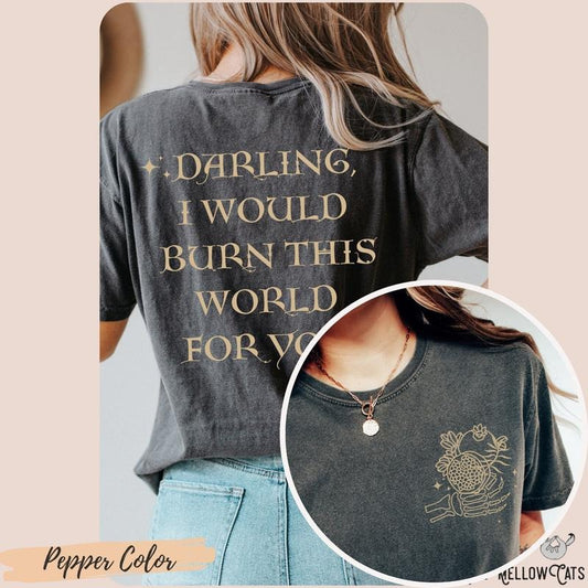 2 slide design,Persephone and Hades T-shirt Persephone's Pomegranate tee, Dark Light Academia shirt, Greek Mythology Booktok, Bookish gift
