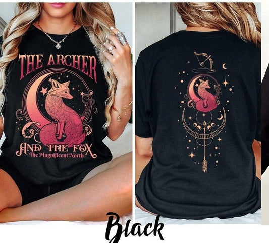 2 slides, Vintage Ballad Of The Archer And The Fox tshirt, Once Upon A Broken Heart tshirt, The Archer And The Fox Shirt, Fantasy Books Jumper
