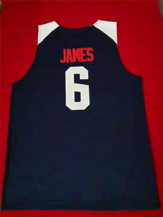 2019 World Cup USA Team Basketball # 6LeBron James Style 2