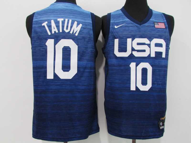 2021 USA Tokyo Summer Olympics #10 Jayson Tatum Style 2