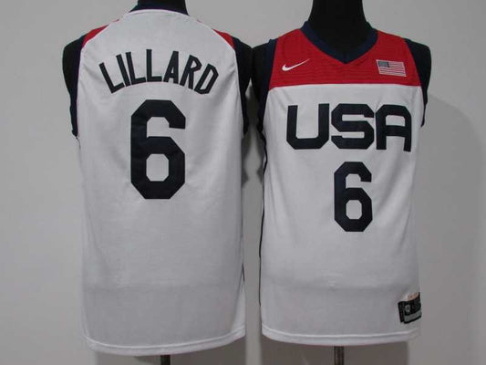 2021 USA Tokyo Summer Olympics #6 Damian Lillard Style 3